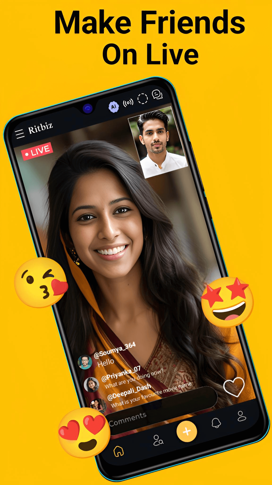 Make Friends On Live